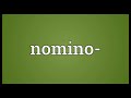 nomino meaning