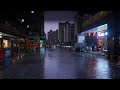 [4K] Night walk in heavy rain, thunderstorm and lightning. Huaxi, Guiyang, China