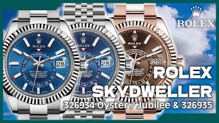 【Billy帶你睇錶】Episode 28 ROLEX勞力士 Skydweller 天行者 2021年新款 板帶珠帶／你會揀藍面 Skydweller 定玫瑰金朱古力面呢？