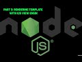 Node.js Tutorial | Rendering HTML Template with EJS view engine  | Code Buffoon