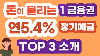 최고금리 연 5.4% 돈이 몰리는 안전한 1금융권 정기예금 특판금리, 예금자보호법 적용되는 금융기관,