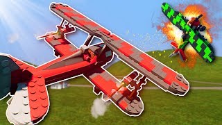 BIPLANE DOGFIGHT BATTLE! - Brick Rigs Multiplayer Gameplay - Lego City Plane Dogfight