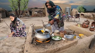 Early Morning Routine of Desert women | cooking traditional breakfast | Pakistan Village Life