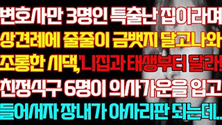 [반전 사연] 변호사만 3명인 특출난 집이라며 상견례에 줄줄이 금뱃지 달고나와 무시한 시댁 친정식구 6명이 의사가운을 입고 들어서자 장내가 아사리판 되는데/신청사연/사연낭독