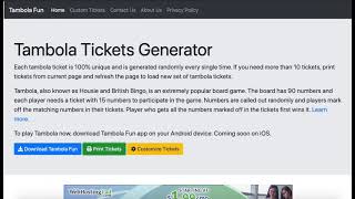 How to Generate and Download Free Tambola Tickets