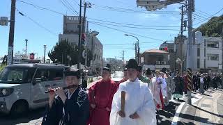 令和六年　横須賀　浦賀　西叶神社例大祭　参進行列　宮神輿修復記念御披露目