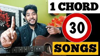 1 Chord And 30 Songs On Guitar | 1 Chord 30 Songs | 1 Chord Mashup  | One Chord Guitar Lesson #aab