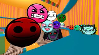 Lobotomy Dash Nextbots Family & Geometry Dash Nextbots Family HAVE FUN in AMAZING CIRCUS in Gmod