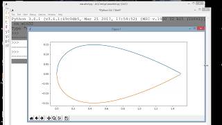 naca airfoil ploting or designing in python