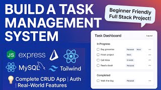 Build a Full Stack Task Manager App | Node.js, Express, Prisma, MySQL, React, TailwindCSS