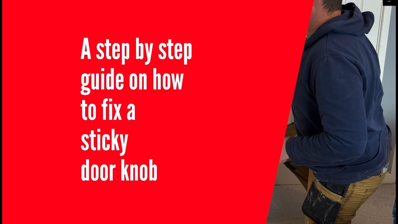 How To Fix A Stuck Door Knob! - YouTube