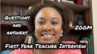 First Year Teacher Interview + Zoom Interview + Lesson Plan I Education Major Vlog