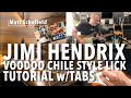 Jimi Hendrix Lesson Voodoo Chile Blues Lick / Tutorial w/Tabs