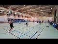 Friday badminton with SBAHCBC - Fahad / Jum vs. Ian / Al - Game 2