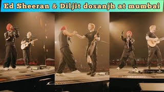 Ed Sheeran and Diljit dosanjh performing together | ed Sheeran singing in Punjabi |tera ni mai lover
