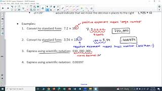 Math 1130 HW 1 Scientific Notation