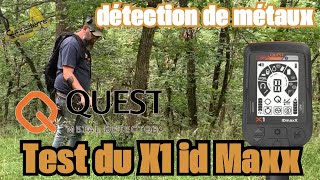 Test du Quest X1 id Maxx : détection de métaux