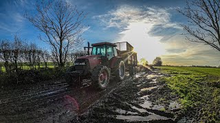 The Ground is so Wet! Carting Muck With the Maxxum