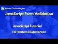 JavaScript Form Validation | JavaScript Tutorial For Beginners