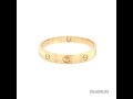 cartier 18ct yellow gold 10 love bangle unworn full set