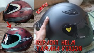 PROSES CUSTOM DAN REPAINT HELM YAMAHA CARGLOSS!