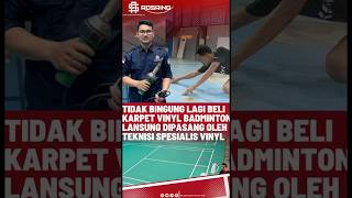 GOR AREMAN KEPALA DUA DEPOK PASANG 2 LAPANGAN VINYL BADMINTON + SPON EVA #vinyllantai #badminton