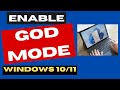 Enable GOD Mode on Windows 11 / 10