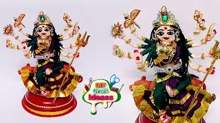 How to make Durga maa diy ideas | sherawali maa idol | Handmade durga maa