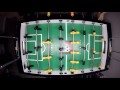 Foosball Trickshot! Three Ball Long Pull Shot From Goal (SLOW MO)