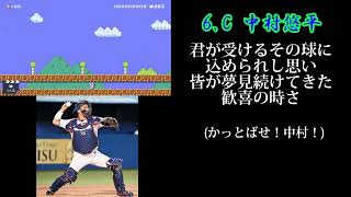 東京ヤクルトスワローズ2023年開幕戦スタメン応援歌1-9＋α【スーパーマリオメーカー2】