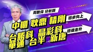 理周TV-20220513盤後-周致偉 致富達人／中櫃 耿鼎 精剛 穩步向上 台勝科  晶彩科 華通  台半  新唐 穩健 走升