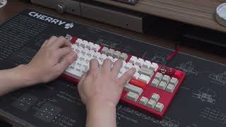 Merisi Works Ottantaquattro with lubed Gateron X Switches Typing Sounds