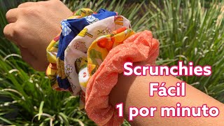 Como fazer uma xuxinha, prendedor de cabelo, fácil e rapido, para iniciantes. Easy scrunchie DIY