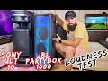 Which is louder? JBL Partybox 1000 vs Sony ULT Tower 10