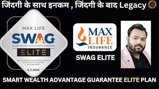 MAX LIFE SMART WEALTH ADVANTAGE GUARANTEE ELITE PLAN | MAX LIFE SWAG ELITE | SWAG ELITE | ELITE PLAN