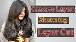 Square Concave Layers| How To Cut Concave Layers|Advanced Haircut| @ARichHairCraft