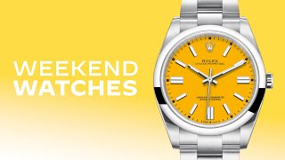Rolex Oyster Perpetual Yellow Dial - A Modern Rolex "Stella" Dial Reviewed In Depth