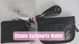 Chums Surfshorts Wallet Review |  Lightweight Zippered Minimalist Wallet with Clear ID Window