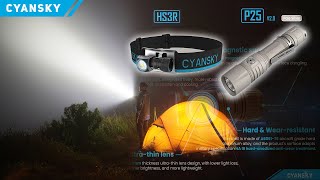 Headlamp Kecil Super Terang | Cyansky HS3R  \u0026 P25 V2.0