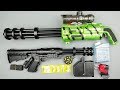 Realistic Full Automatic Gatling Gun!!! Orbeez and Plastic Bullet Ammo Toy Heavy Machine Guns!