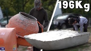 Faire un bateau en Béton