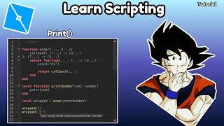Print Statements (Roblox Beginner Scripting Series)