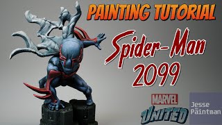 Painting Spider-Man 2099 from Marvel United Multiverse | Miniature Painting Guide E01