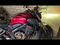 honda cb650r cold start