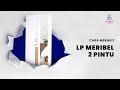 TUTORIAL Rakit Lemari Pakaian Meribel 2 Pintu | Lemari Baju 2 Pintu Desain Minimalis