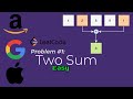 FAANG Interview Questions - LeetCode Problem 1: Two Sum [Java] - Coding