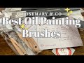 Best oil painting Brushes Masters Choose|Unboxing my order from Rosemary & Co #unboxing #artsupplies