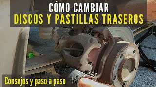 ✅Cómo cambiar Discos y Pastillas de Freno Traseras de una Renault Master, Nv400, Vauxhall movano