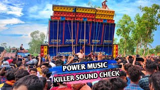 POWER MUSIC का भूकंप लाने वाला SOUND CHECK || POWER MUSIC IN BELPAHARI #powermusic