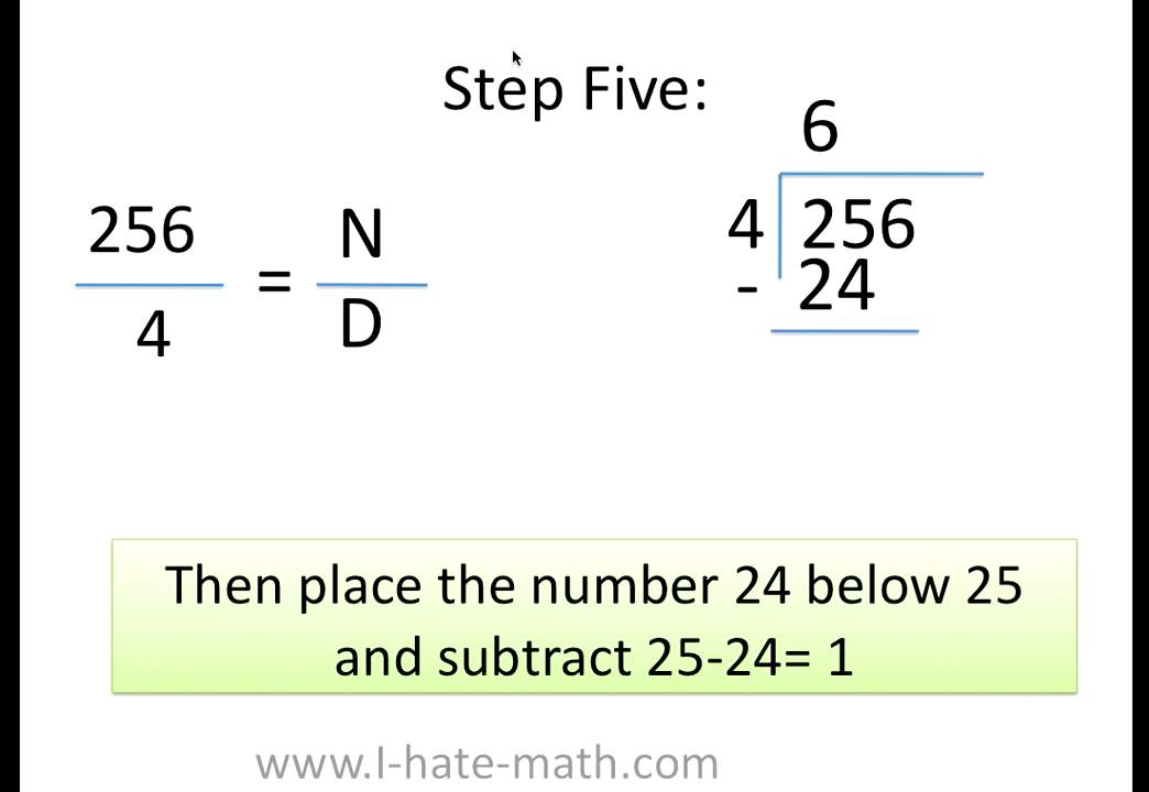 How To Divide Whole Numbers Youtube